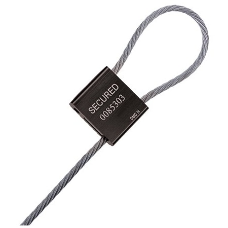 Bsc Preferred 3/16 x 76'' Cable Seals - Black, 20PK BUY03998914